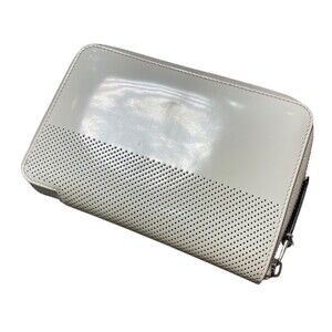 Celine Wallet Punched White